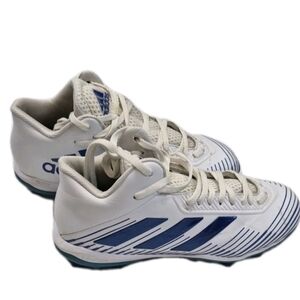 Adidas Freak MD20 Youth/mens Size 6 White and Blue Athletic Cleats V Good Cond.